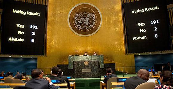 Una vez más, y ya son 26 veces consecutivas, la comunidad internacional votó a favor de Cuba y contra el bloqueo Una vez más, y ya son 26 veces consecutivas, la comunidad internacional votó a favor de Cuba y contra el bloqueo