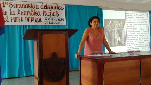 Seminario a delegados del Poder Popular en Amancio. Foto: Rafael Aparicio Coello. Seminario a delegados del Poder Popular en Amancio. Foto: Rafael Aparicio Coello.
