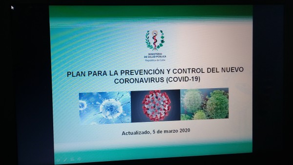 Presentan en Amancio medidas para la prevención del Covid-19. Foto: Niria Isabel Cardoso Estrada