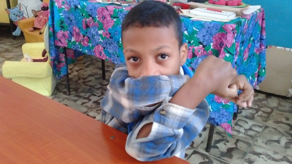 Alumno de la escuela especial Darío Guevara. Foto: Niria Isabel Cardoso Estrada