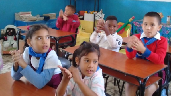 Alumnos de la escuela especial Darío Guevara. Foto: Niria Isabel Cardoso Estrada