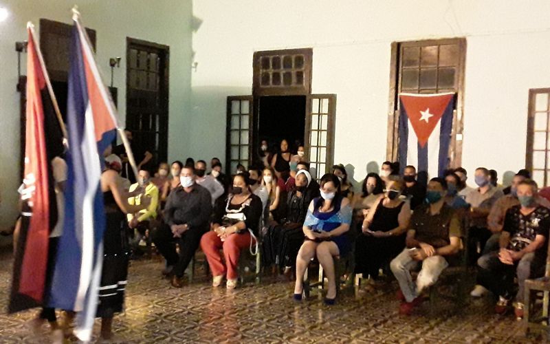 Homenaje a Fidel en Amancio. Foto: Ana Iris Figueredo Torres