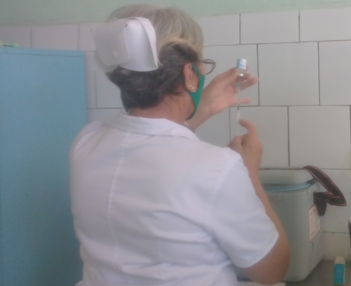 Intevención sanitaria en Amancio. Foto: Niria Isabel Cardoso Estrada