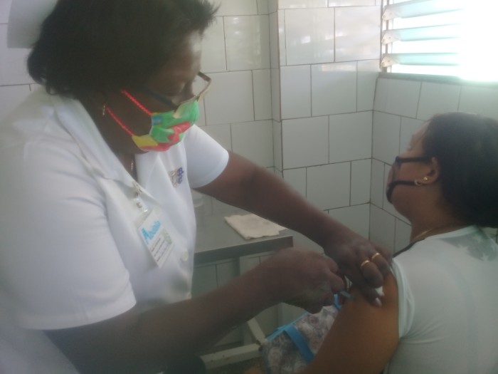 Intevención sanitaria en Amancio. Foto: Niria Isabel Cardoso Estrada