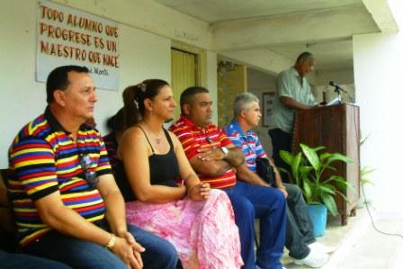 Acto de inicio del curso escolar 2015-2016 en Amancio