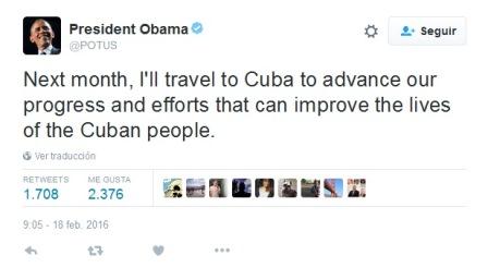 obama a cuba twitter