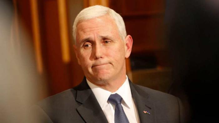  Mike Pence, fiel a los designios de Donald Trump, arremetió cínicamente contra Venezuela y Cuba. Foto: Contactohoy.com. 